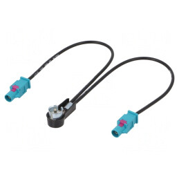 Adaptor Antenă Fakra Soclu x2 la ISO Mufă în Unghi | Electronic-mag.ro | Componente Electronice
