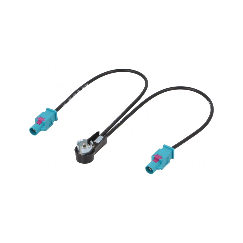 Adaptor Antenă Fakra Soclu x2 la ISO Mufă în Unghi | Electronic-mag.ro | Componente Electronice