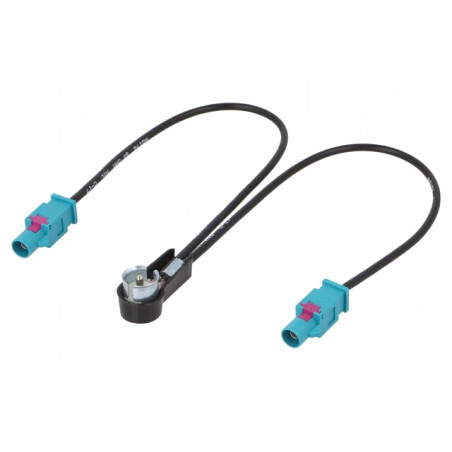 Adaptor Antenă Fakra Soclu x2 la ISO Mufă în Unghi | Electronic-mag.ro | Componente Electronice