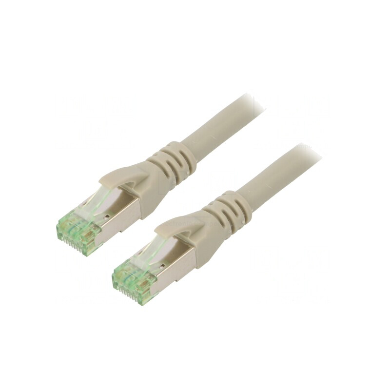 Cablul de rețea Cat 8.1 S/FTP LSZH 0,5m Gri | Electronic-mag.ro | Componente Electronice