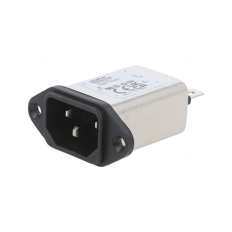 Conector Alimentare AC Soclu Tată C14 3A 250VAC | Electronic-mag.ro | Componente Electronice