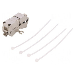 Adaptor Ethernet Cat 6a Drept | Electronic-mag.ro | Componente Electronice