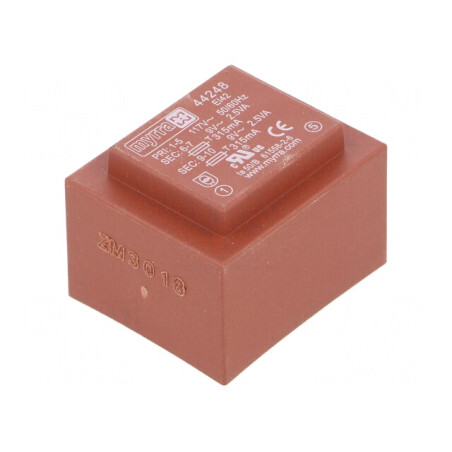 Transformator încapsulat 5VA 117VAC 9V 9V PCB | Electronic-mag.ro | Componente Electronice