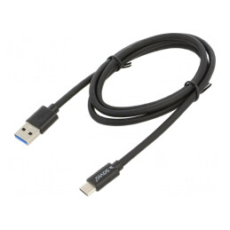 Cablu USB 3.0/3.1 USB-A la USB-C 1m Negru 5Gbps