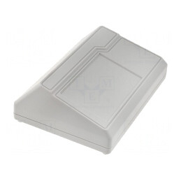 Carcasă desktop ABS gri mat 190x135x60 mm | Electronic-mag.ro | Componente Electronice