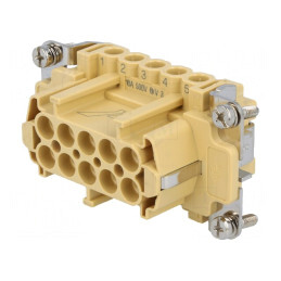 Conector HDC Mamă 10P 16A 500V | Electronic-mag.ro | Componente Electronice