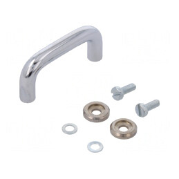 Manetă oțel cromat 19mm x 35mm x 10mm | Electronic-mag.ro | Componente Electronice