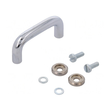 Manetă oțel cromat 19mm x 35mm x 10mm | Electronic-mag.ro | Componente Electronice