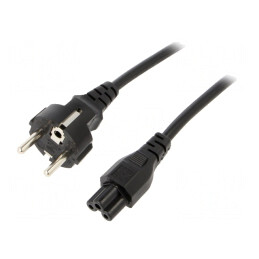Cablu Alimentare 1.8m 3x0.75mm2 CEE 7/7 la IEC C5 | Electronic-mag.ro | Componente Electronice