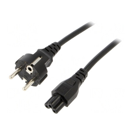 Cablu Alimentare 1.8m 3x0.75mm2 CEE 7/7 la IEC C5 | Electronic-mag.ro | Componente Electronice