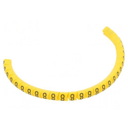 Markere Marcaj Galbene 1,3-3mm PVC 8 Bucăți | Electronic-mag.ro | Componente Electronice