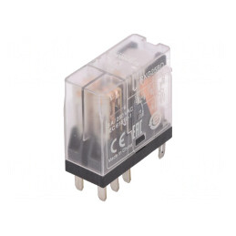 Releu electromagnetic DPDT 24VDC 5A 250VAC cu soclu | Electronic-mag.ro | Componente Electronice