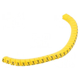 Markere Marcaj Galbene PVC 2,5-5mm | Electronic-mag.ro | Componente Electronice