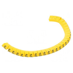 Markere Galbene pentru Marcaj 2,5-5mm PVC 6 Bucăți | Electronic-mag.ro | Componente Electronice