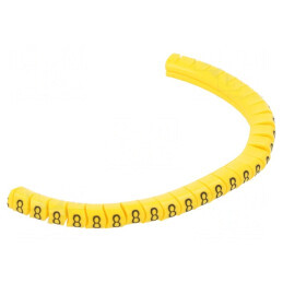Markere Galbene pentru Marcaj PVC 2,5-5mm | Electronic-mag.ro | Componente Electronice