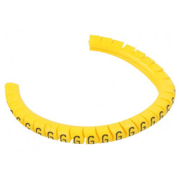 Markere Marcaj PVC Galben 2,5-5mm | Electronic-mag.ro | Componente Electronice