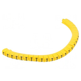 Markere Marcaj Galben PVC 2,5-5mm | Electronic-mag.ro | Componente Electronice