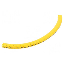 Markere galbene PVC 2,5-5mm -30÷60°C prin orificiu PA-1 | Electronic-mag.ro | Componente Electronice