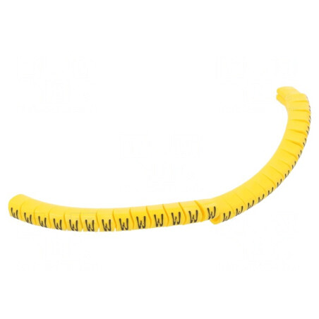 Markere Marcaj Galben PVC 2,5-5mm | Electronic-mag.ro | Componente Electronice