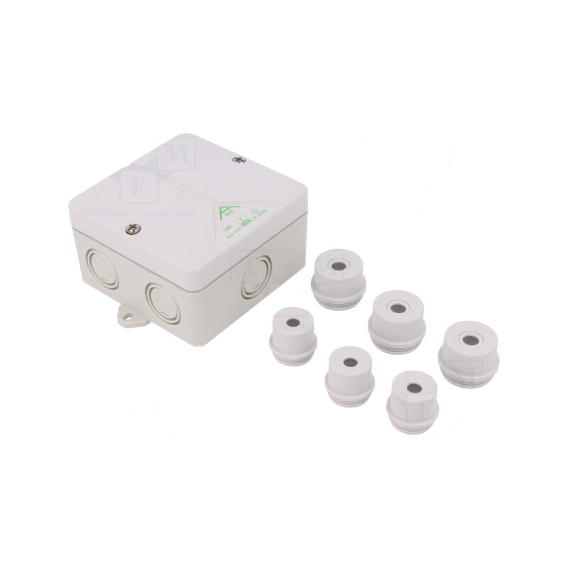 Cutie de conexiuni 94x94x56mm polistiren | Electronic-mag.ro | Componente Electronice