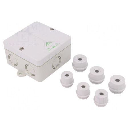 Cutie de conexiuni 94x94x56mm polistiren | Electronic-mag.ro | Componente Electronice