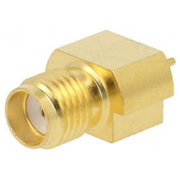 Soclu SMA Femelă Orizontal 50Ω SMT pentru PCB PTFE | Electronic-mag.ro | Componente Electronice