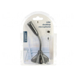 Microfon USB Negru 100Hz-16kHz | Electronic-mag.ro | Componente Electronice