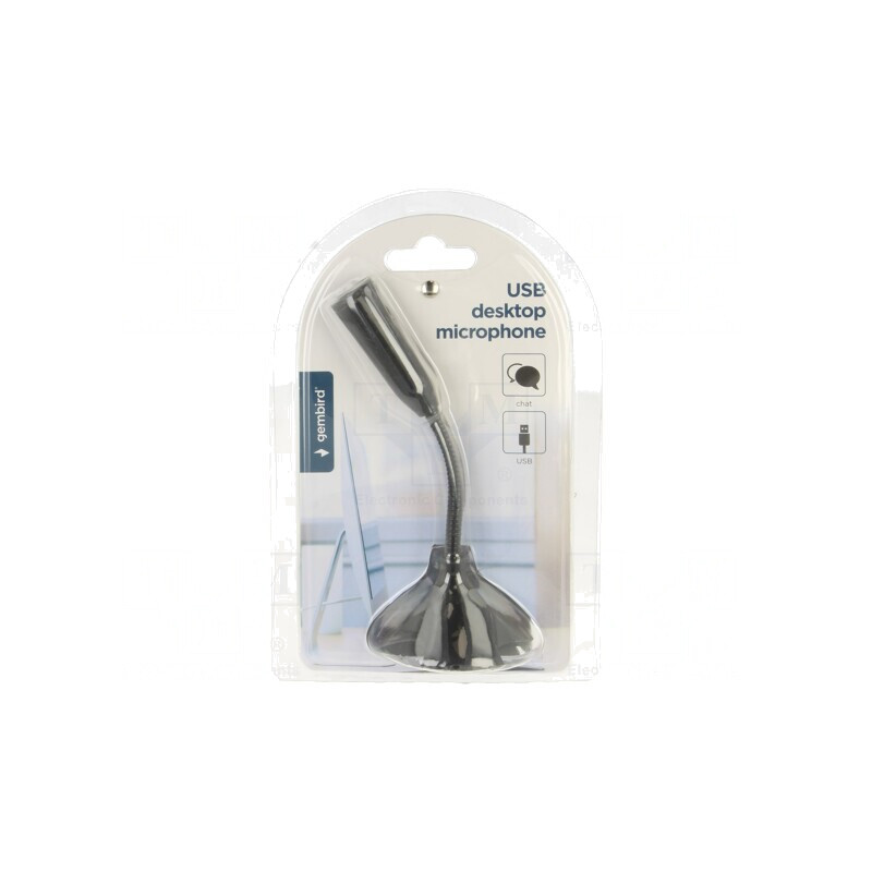 Microfon USB Negru 100Hz-16kHz | Electronic-mag.ro | Componente Electronice