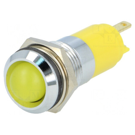 Lampă LED galbenă concavă IP67 12-14V | Electronic-mag.ro | Componente Electronice