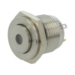 Comutator Anti-Vandalism 2 Pozitii SPST-NO 2A 36VDC IP65 Rosu | Electronic-mag.ro | Componente Electronice