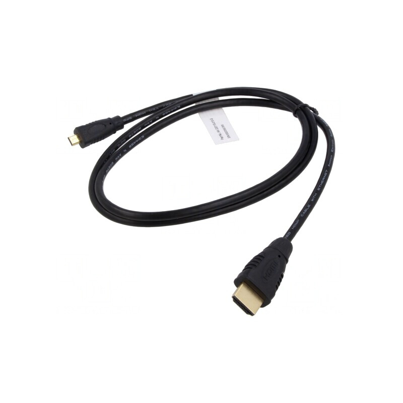 Cablu HDMI 1.4 Micro HDMI 1m Negru | Electronic-mag.ro | Componente Electronice Cablu HDMI 1.4 Micro HDMI 1m Negru | Electronic-mag.ro | Componente Electronice