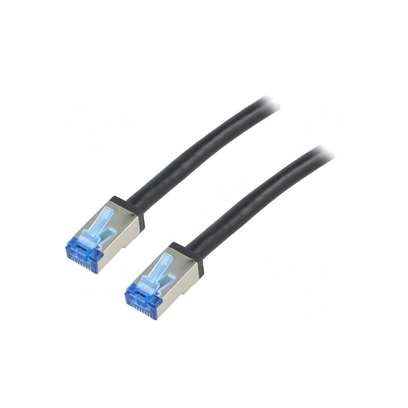 Patch cord negru 3m dublu ecranat S/FTP 6a 26AWG | Electronic-mag.ro | Componente Electronice Patch cord negru 3m dublu ecranat S/FTP 6a 26AWG | Electronic-mag.ro | Componente Electronice
