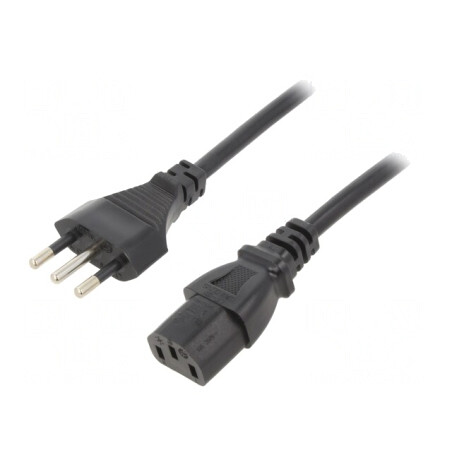 Cablu Alimentare IEC C13 PVC 3m Negru | Electronic-mag.ro | Componente Electronice