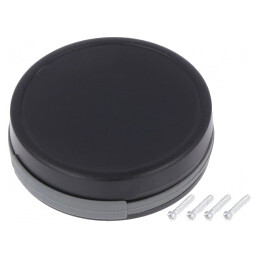 Carcasă universală neagră 13mm 47mm SUI-TEK | Electronic-mag.ro | Componente Electronice