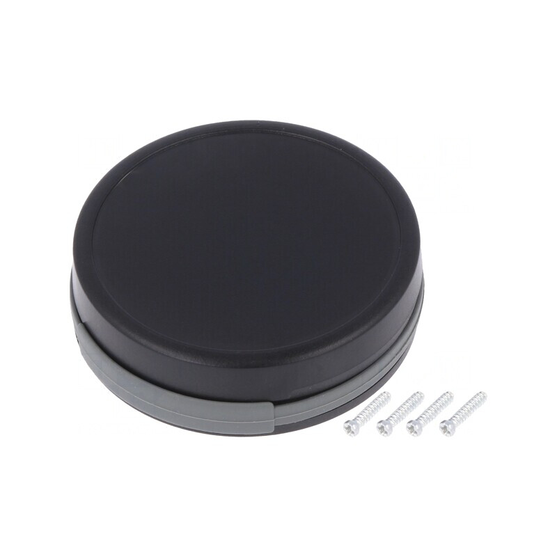 Carcasă universală neagră 13mm 47mm SUI-TEK | Electronic-mag.ro | Componente Electronice