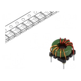 Inductor THT 55uH 11.7x11.7x8.8mm