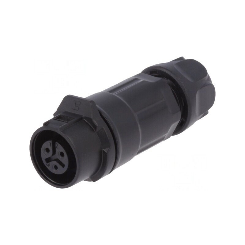 Mufă Circulară 3-PIN Aurită 12mm 5A | Electronic-mag.ro | Componente Electronice