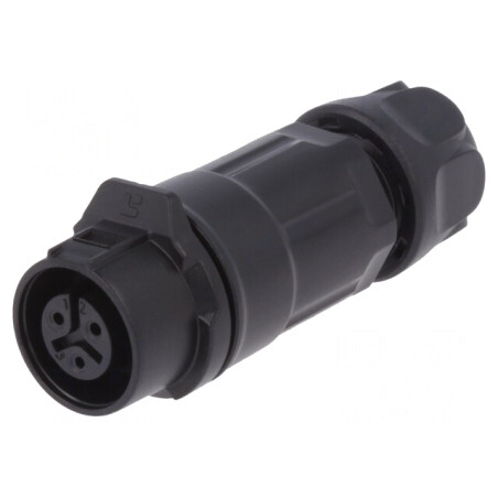 Mufă Circulară 3-PIN Aurită 12mm 5A | Electronic-mag.ro | Componente Electronice