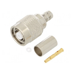 Mufă RP-TNC Mamă 50Ω PTFE | Electronic-mag.ro | Componente Electronice