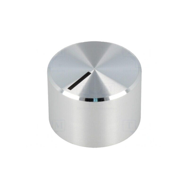 Buton rotativ aluminiu/plastic Ø 6mm | Electronic-mag.ro | Componente Electronice