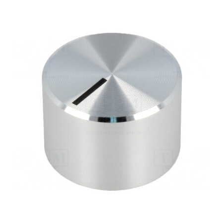 Buton rotativ aluminiu/plastic Ø 6mm | Electronic-mag.ro | Componente Electronice