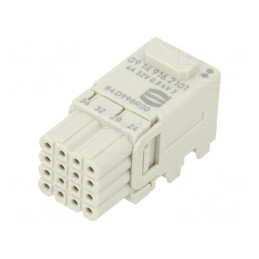 Conector HDC mamă Han-Modular Domino 16 PIN 1 Modul | Electronic-mag.ro | Componente Electronice