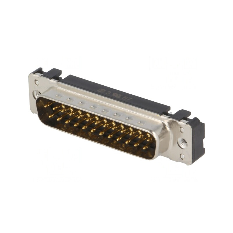 D-Sub 25 Pin Soclu Tată Drept THT UNC 4-40 | Electronic-mag.ro | Componente Electronice