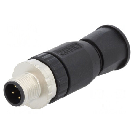 Mufă M12 4-PIN A-DeviceNet CANopen pe cablu drept | Electronic-mag.ro | Componente Electronice