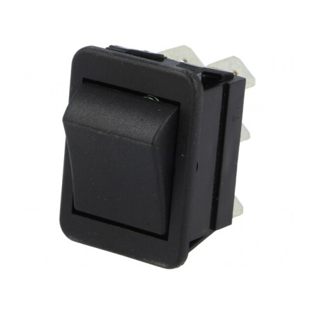 Comutator Rocker DPDT 16A 250V Negru | Electronic-mag.ro | Componente Electronice