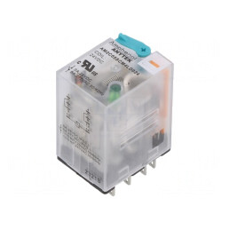 Releu electromagnetic industrial DPDT 24VDC 5A | Electronic-mag.ro | Componente Electronice