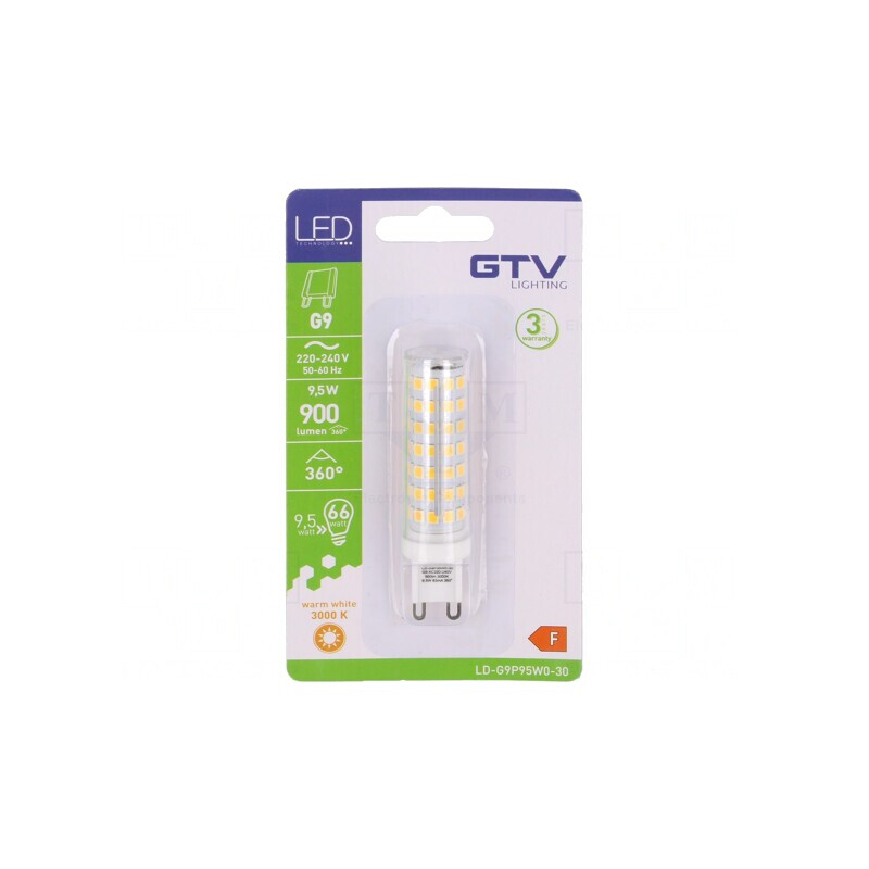 Lampă LED G9 9,5W 3000K 900lm 230V Alb Cald | Electronic-mag.ro | Componente Electronice Lampă LED G9 9,5W 3000K 900lm 230V Alb Cald | Electronic-mag.ro | Componente Electronice