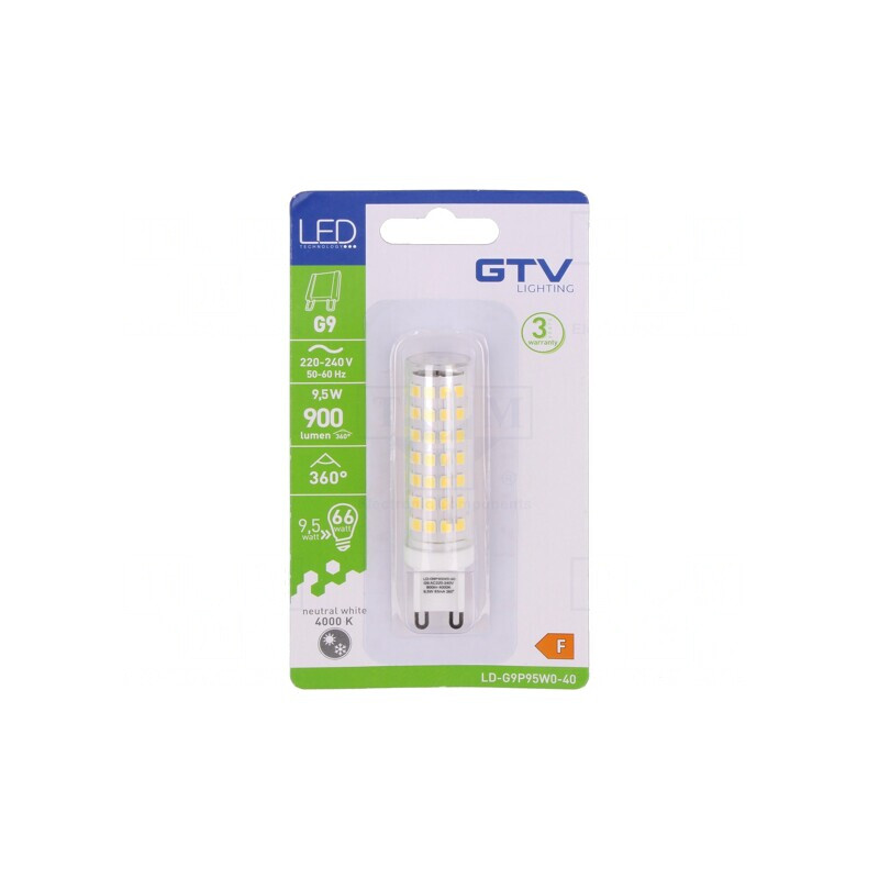 Lampă LED alb neutru 9.5W 4000K 900lm G9 | Electronic-mag.ro | Componente Electronice Lampă LED alb neutru 9.5W 4000K 900lm G9 | Electronic-mag.ro | Componente Electronice