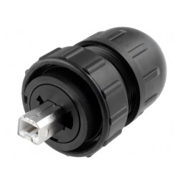 Mufă USB B pe Cablu USB 2.0 IP67/IP68 | Electronic-mag.ro | Componente Electronice