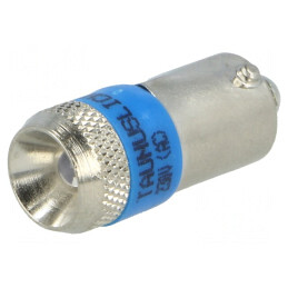 Lampă LED albastră 230V BA9S | Electronic-mag.ro | Componente Electronice